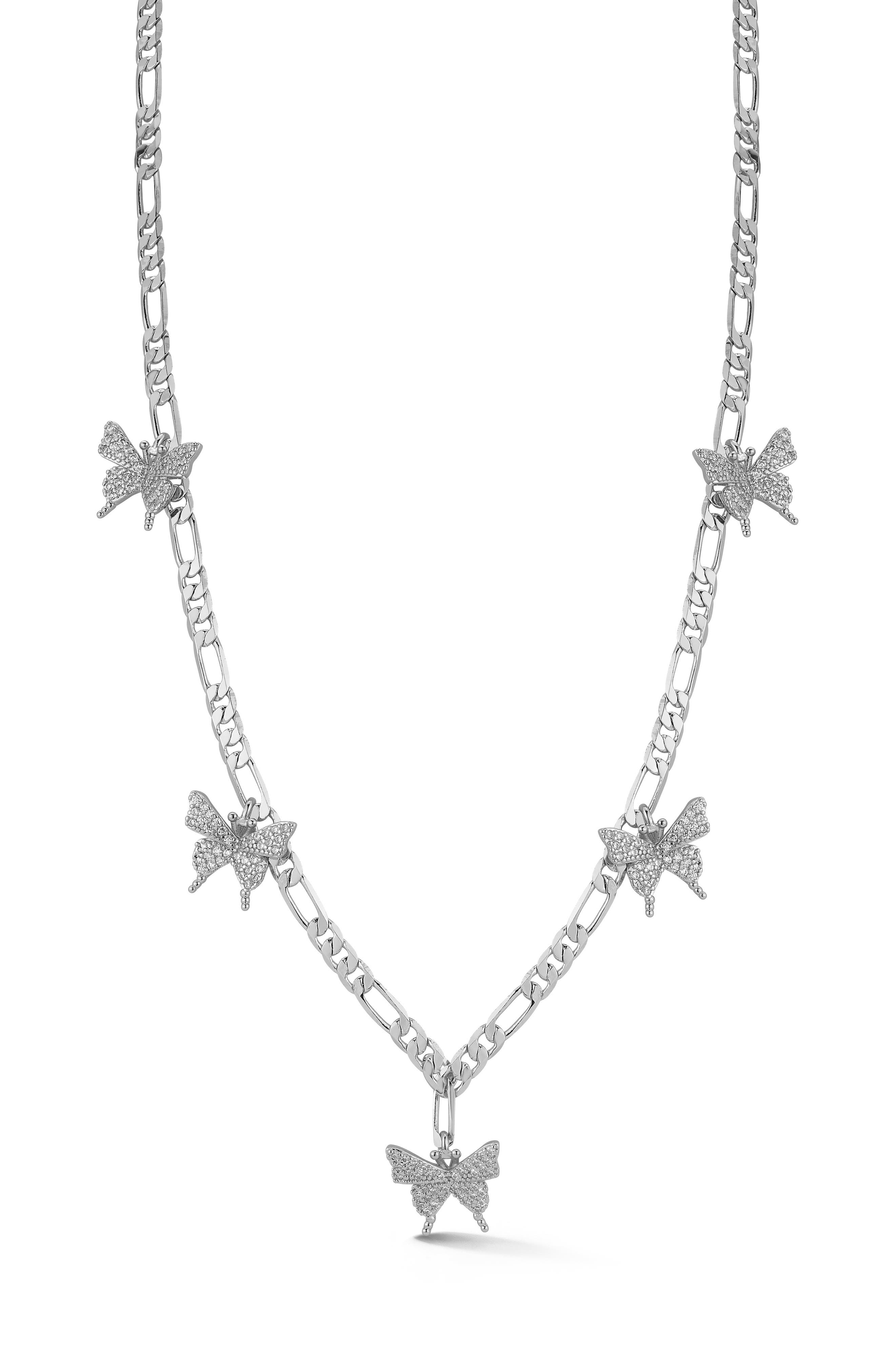 CHLOE & MADISON CHLOE AND MADISON BUTTERFLY STATION NECKLACE