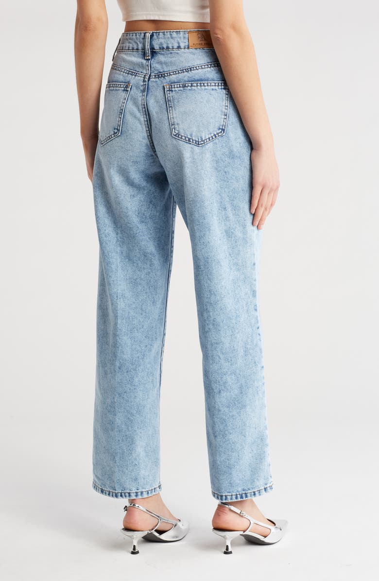 FLYING ANGEL Lightweight Rigid High Waist Acid Jeans, Alternate, color, Acid Wash