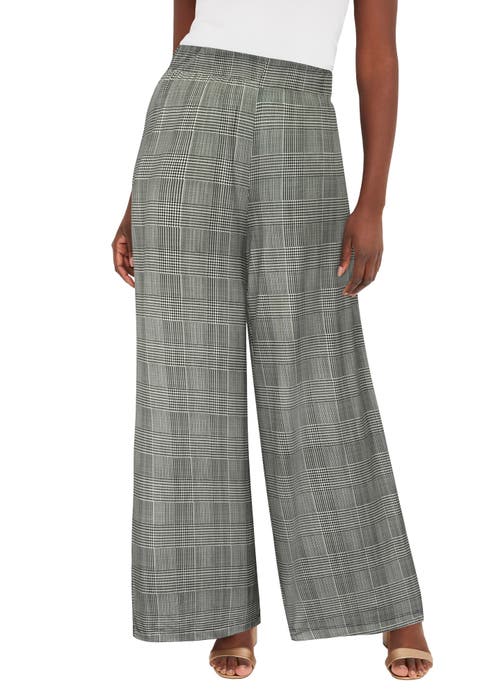 Stretch Knit Wide Leg Pant (Petite Plus & Plus)