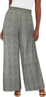 Jessica London Stretch Knit Wide Leg Pant