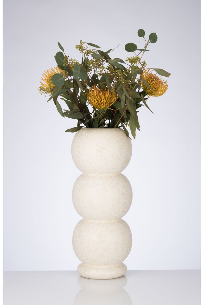 Stacked & Chic Vase, Alternate, color, White