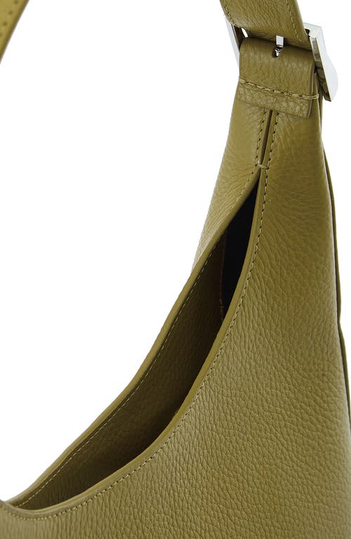 Behno Danny Flatiron Pebble Leather Shoulder Bag