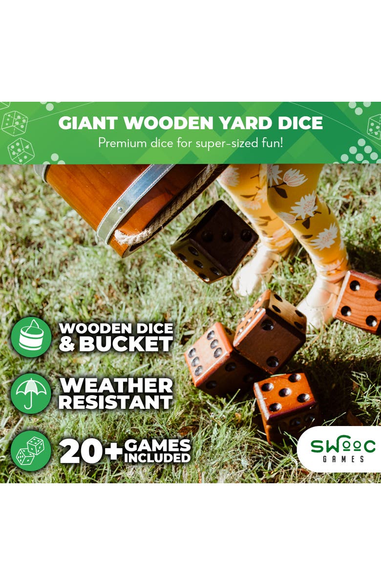 Swooc Games Yardzee, Farkle & 20+ Dice Games, Alternate, color, Brown