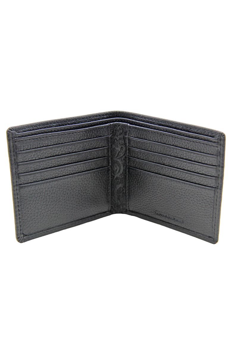 Robert Graham Nuance Leather Bifold Wallet, Alternate, color, Black