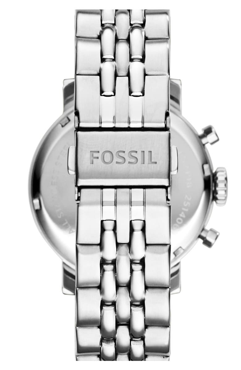 Fossil 'Original Boyfriend' Chronograph Bracelet Watch, 38mm, Alternate, color,