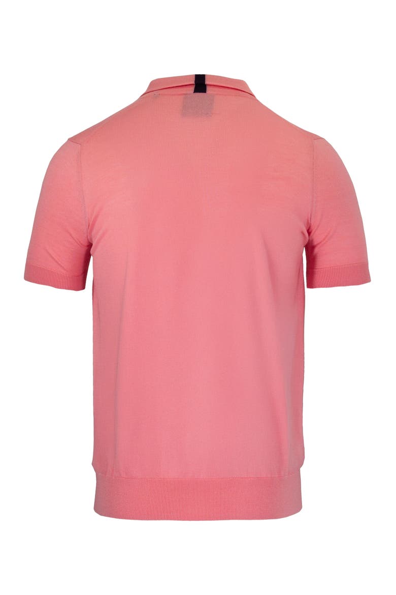 Mens Merino Silk Cashmere Polo, Alternate, color, FRESH PINK