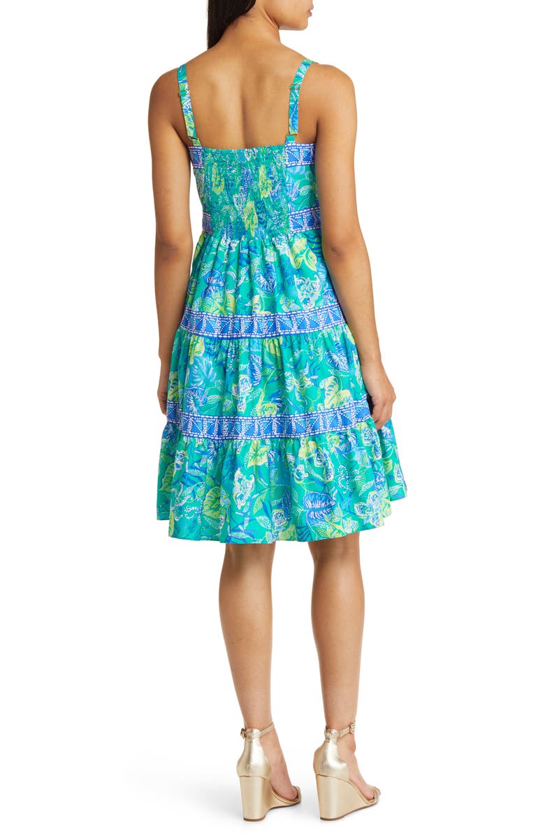 Lilly Pulitzer<sup>®</sup> Casidee Floral Tiered Cotton Dress, Alternate, color,
