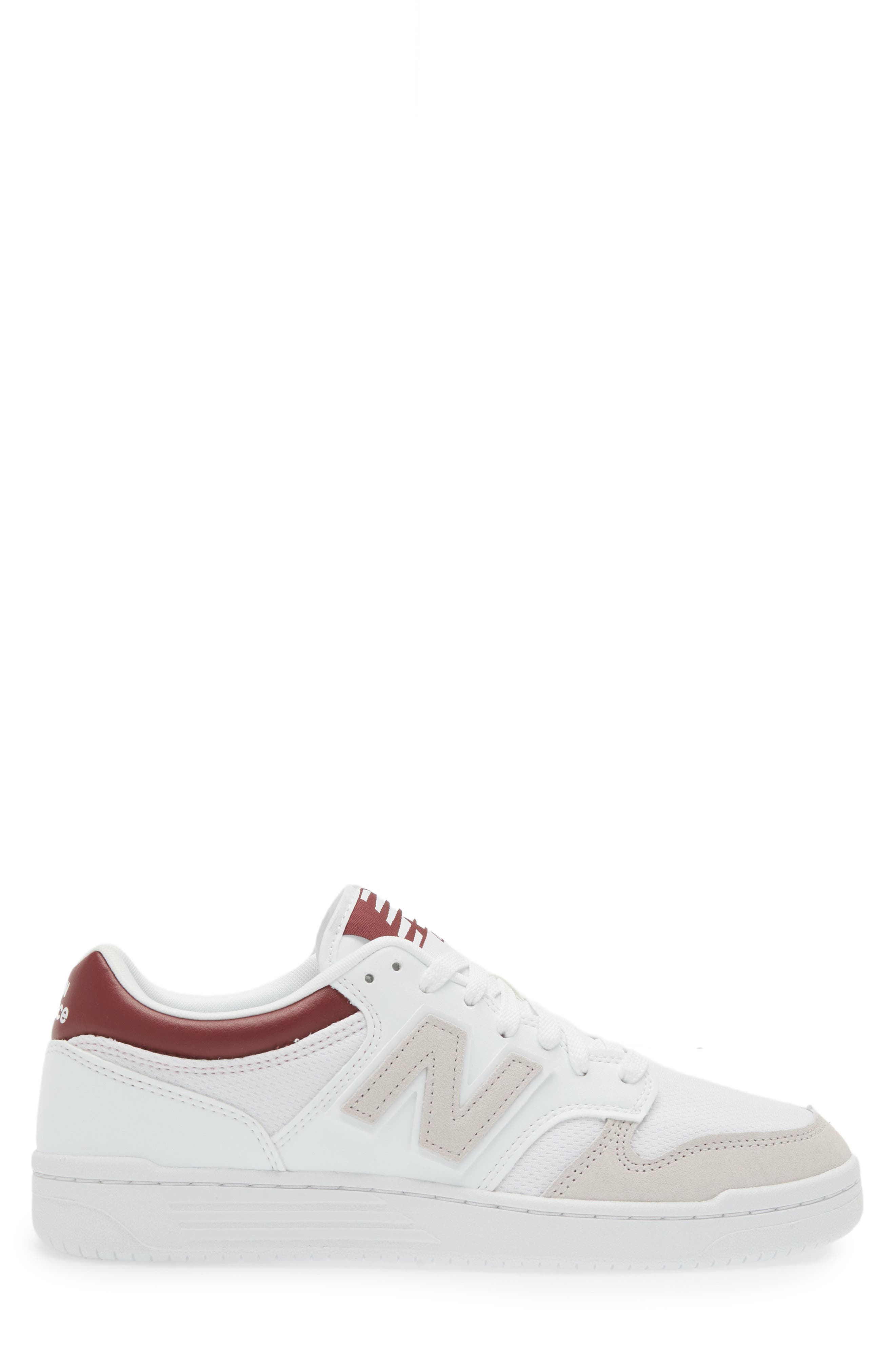 Gender Inclusive 480 Basketball Sneaker, Alternate, color, WHITE/ CLASSIC CRIMSON