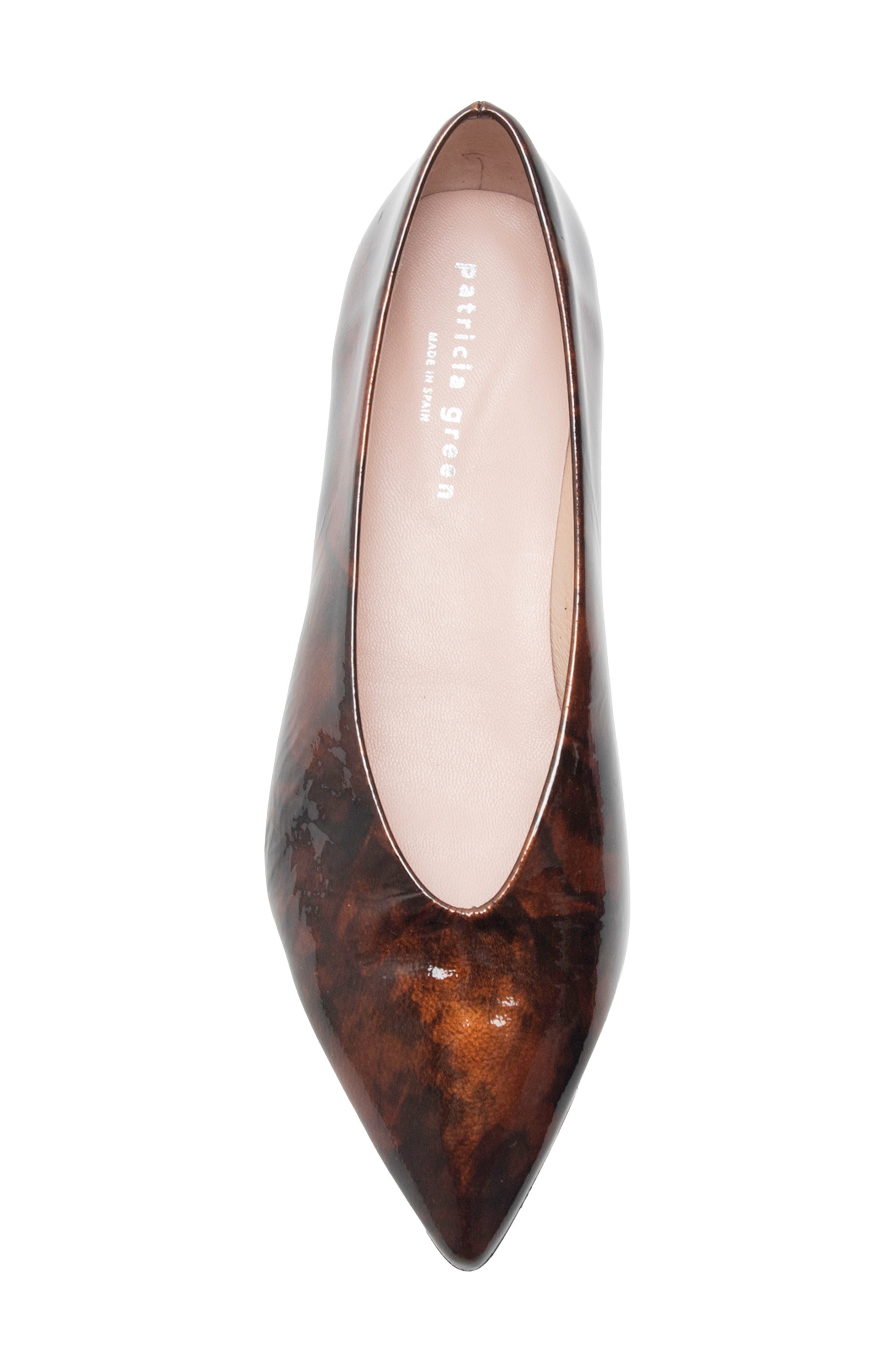 Capri Pointed Toe Flat, Alternate, color, TORTOISE PATENT