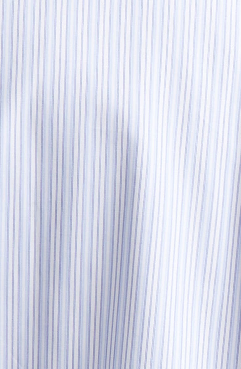 Martine Rose Classic Logo Stripe Button-Up Shirt, Alternate, color, Blue