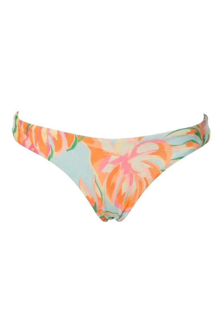 Fiesta Bloom Iconic Reversible Bikini Bottoms, Alternate, color, OPEN BLUE