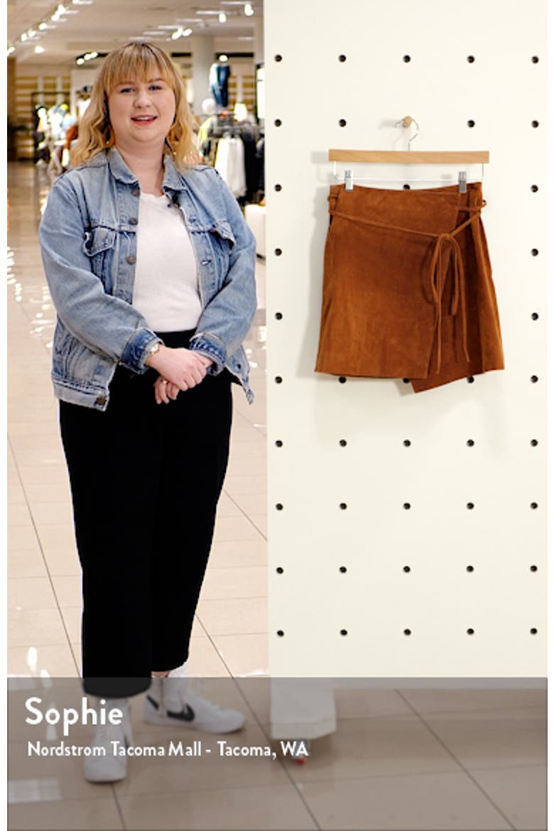 Suede Wrap Miniskirt video