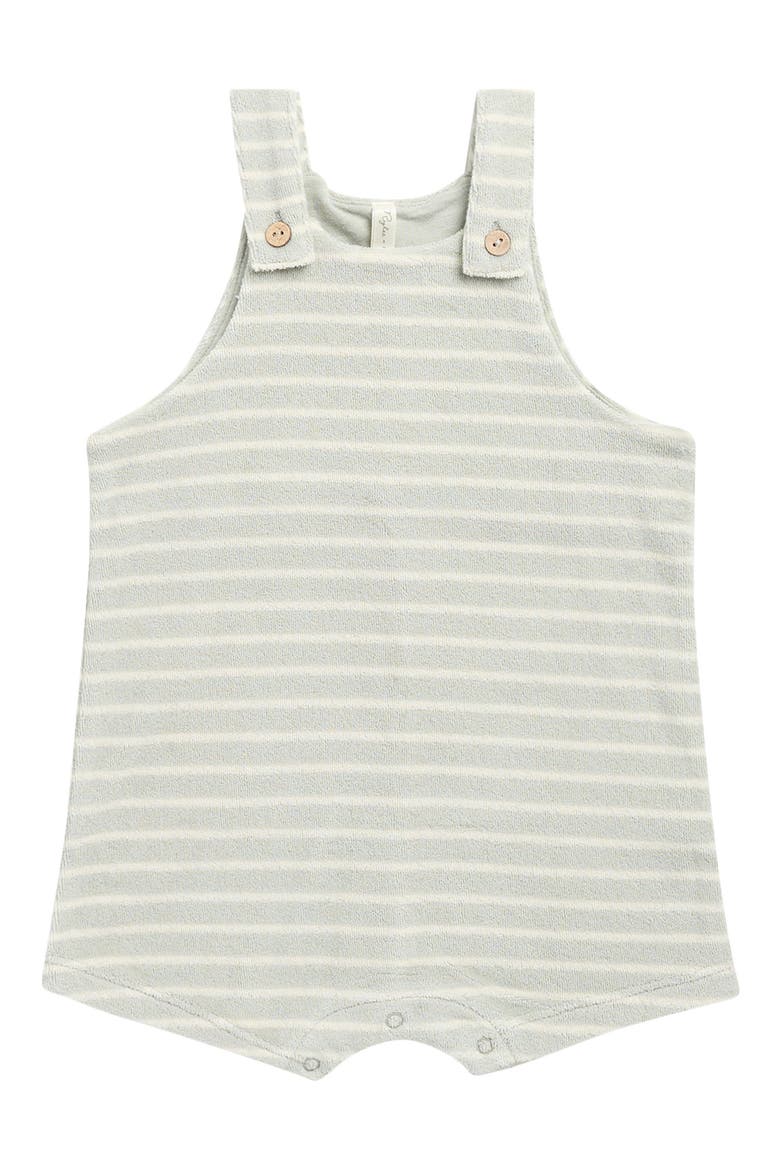 Gio Stripe Terry Romper, Main, color, SEAFOAM