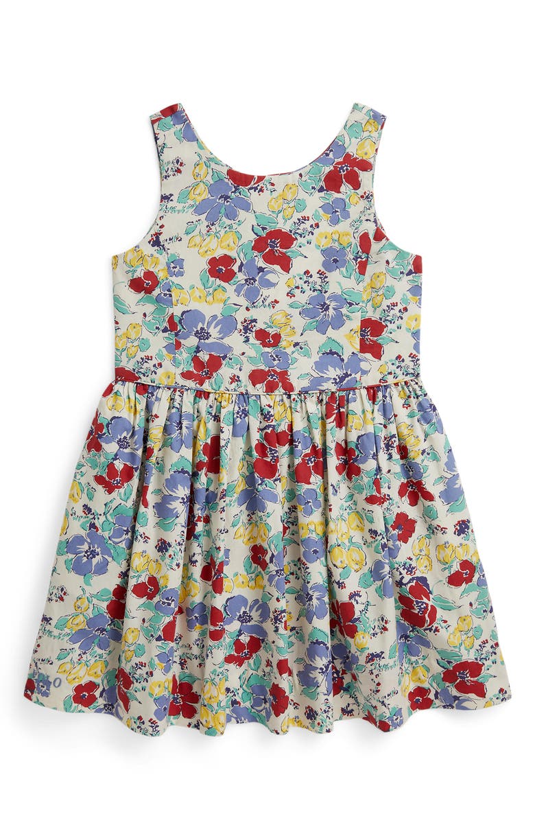 Polo Ralph Lauren Kids' Floral Cotton Dress, Main, color, Linnea Floral