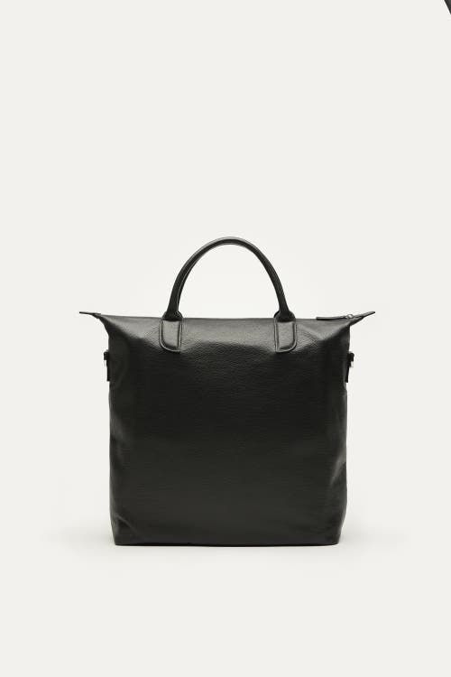 Want Les Essentiels De La Vie Want Les Essentiels O'hare Pebble-grained Leather Tote In Black