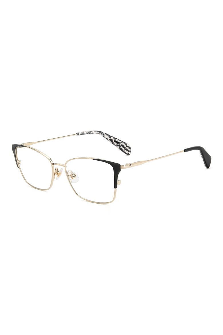 arla 52mm rectangular optical glasses, Alternate, color, BLACK