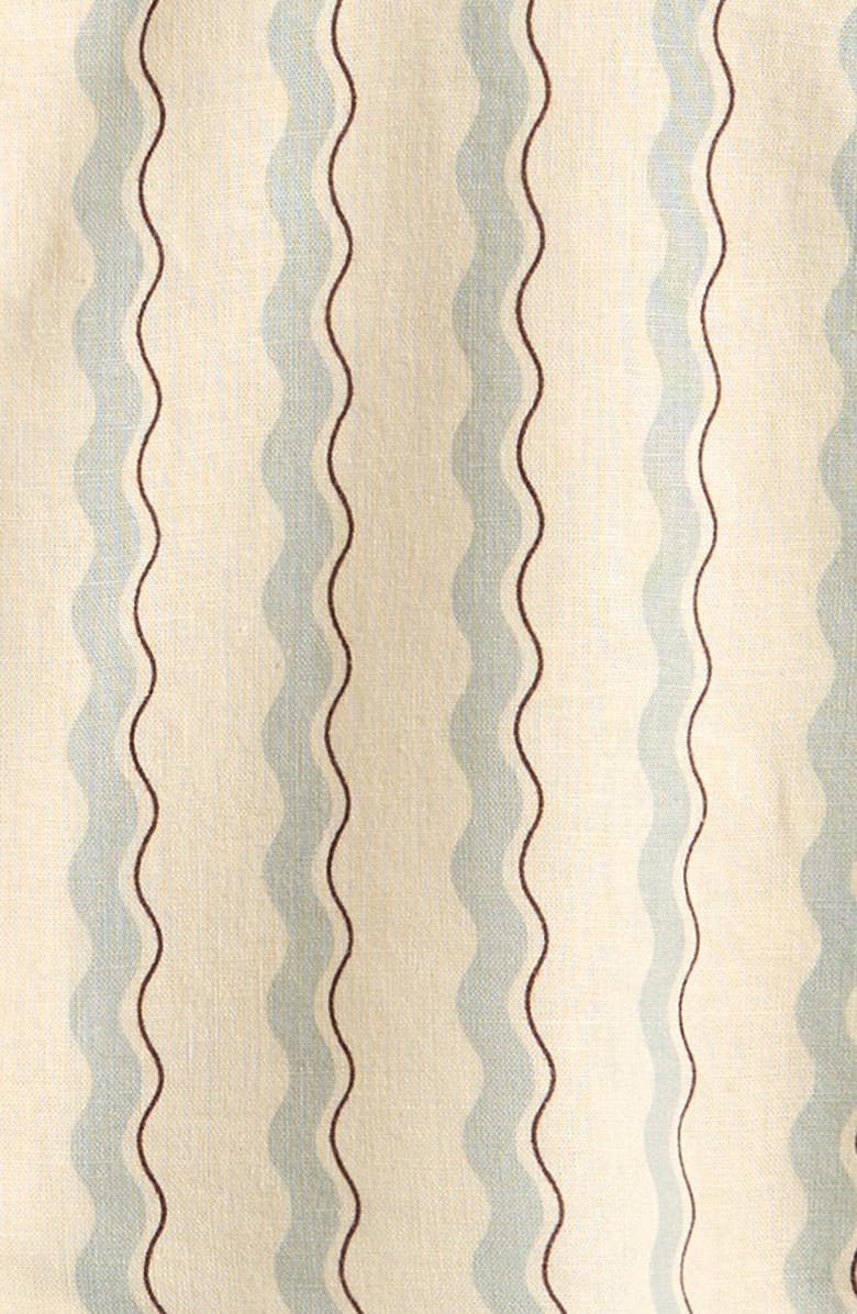 Rylee + Cru Kids' Wave Stripe Camp Shirt, Alternate, color, Natural