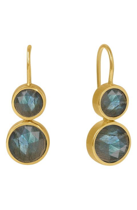 Tulum Double Droplet Earrings
