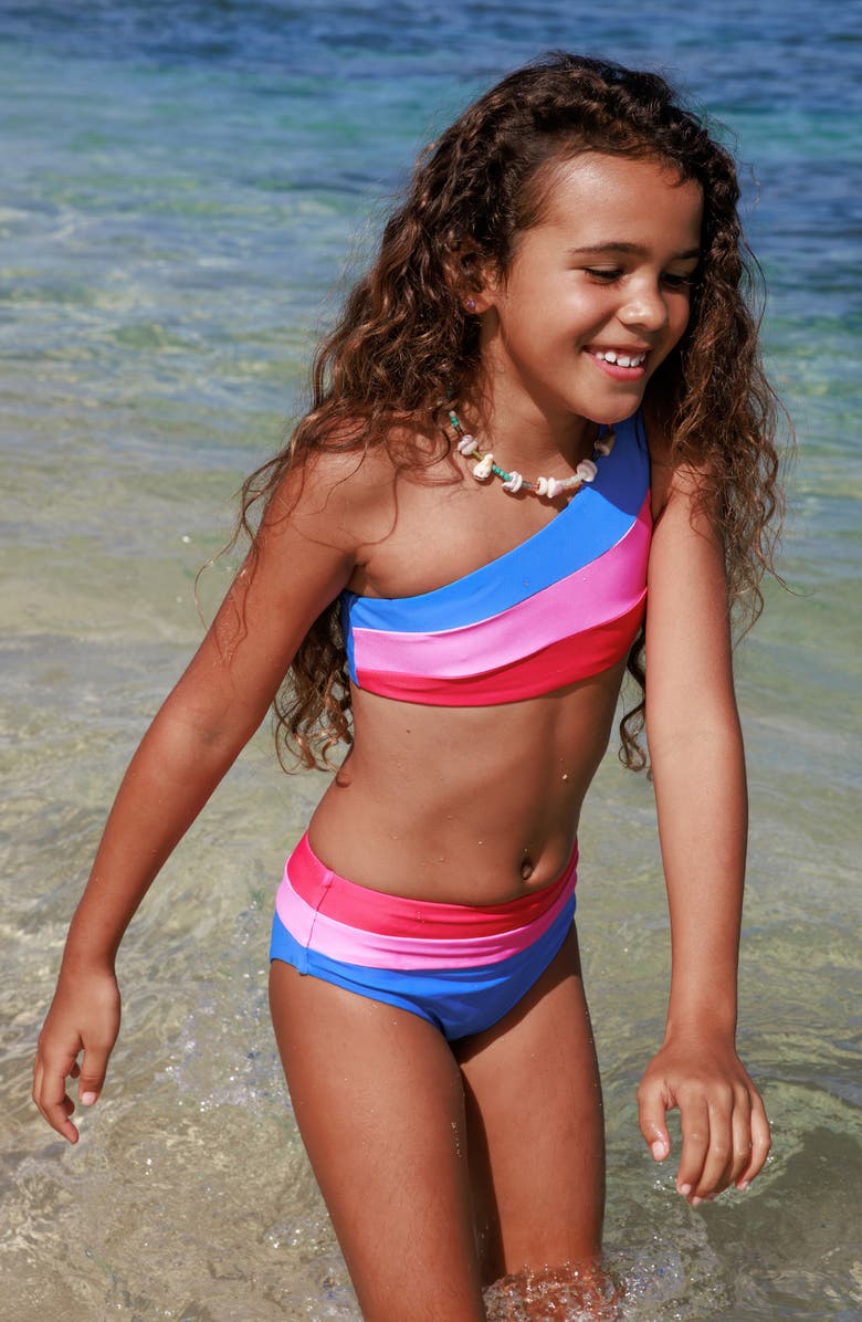 Feather 4 Arrow Kids' Rays 4 Days UPF 50+ Two-Piece Swimsuit, Alternate, color, 
