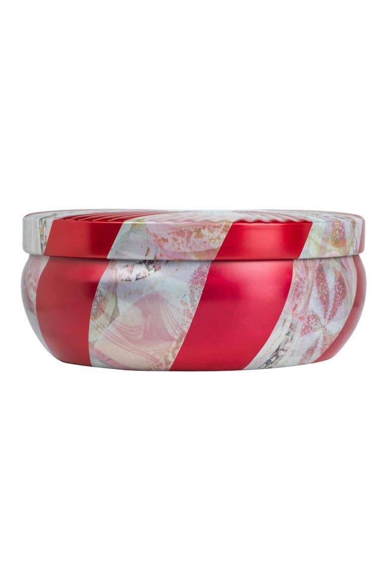 Crushed Candy Cane 3-Wick Decorative Tin Candle (Limited Edition), Alternate, color, RED & WHITE