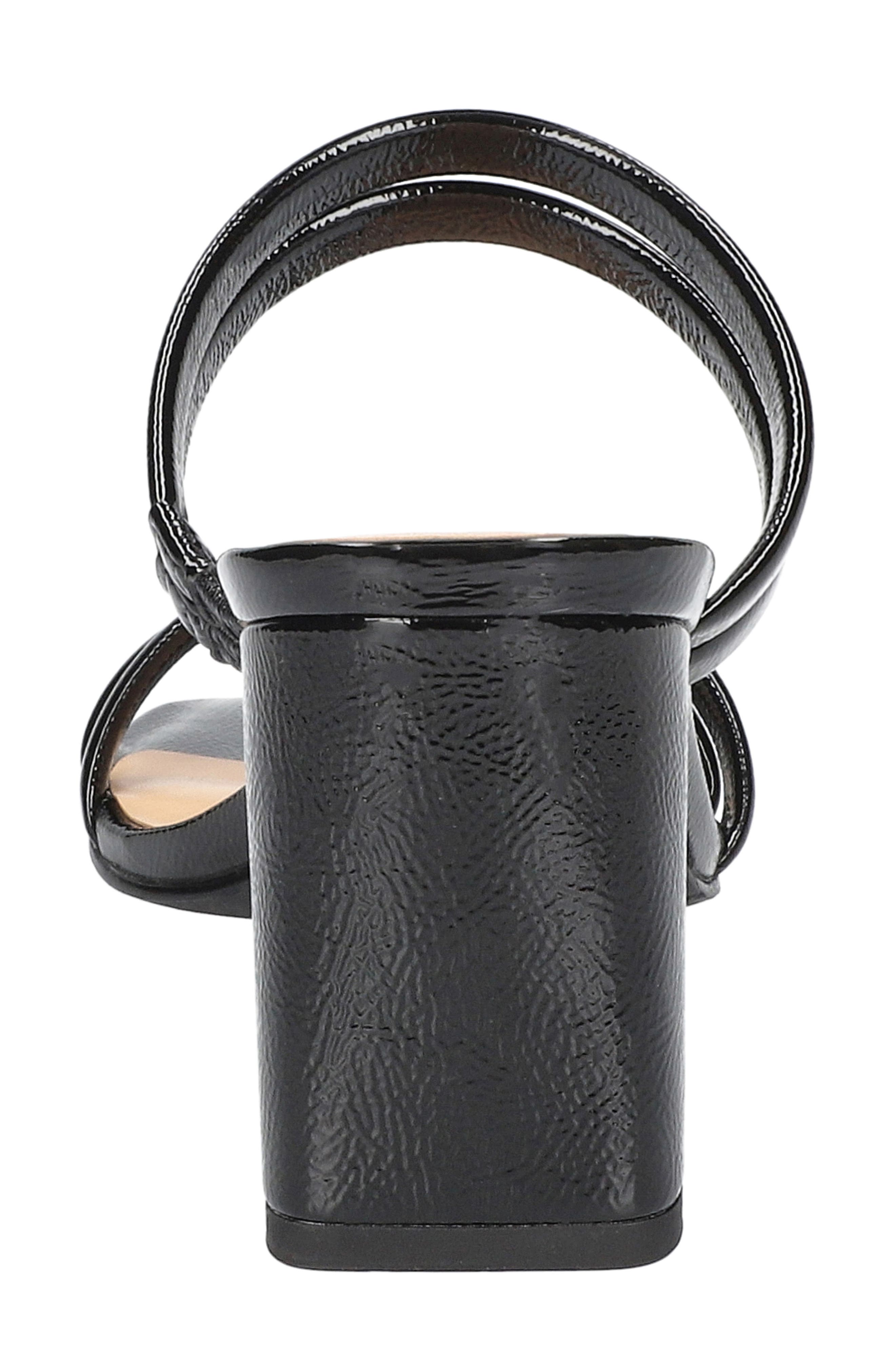 EASY STREET Jemma Slide Sandal, Alternate, color, Black Crinkled Patent