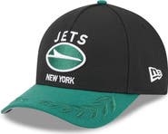 New Era Men's New Era Black/Green New York Jets 2025 NFL Draft 9FORTY A-Frame M-Crown Adjustable Hat