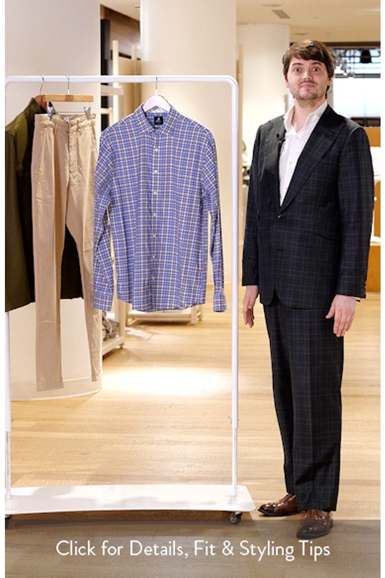 Olie Plaid Stretch Button-Up Shirt video