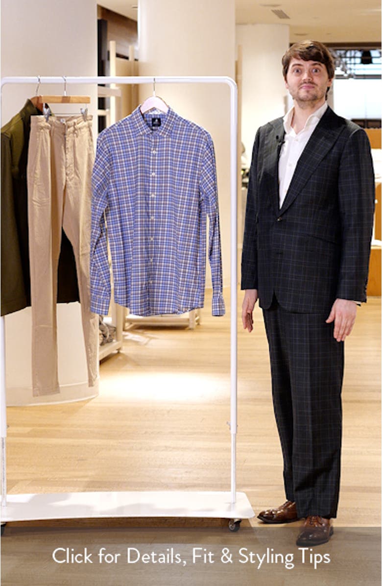 Olie Plaid Stretch Button-Up Shirt, sales video thumbnail