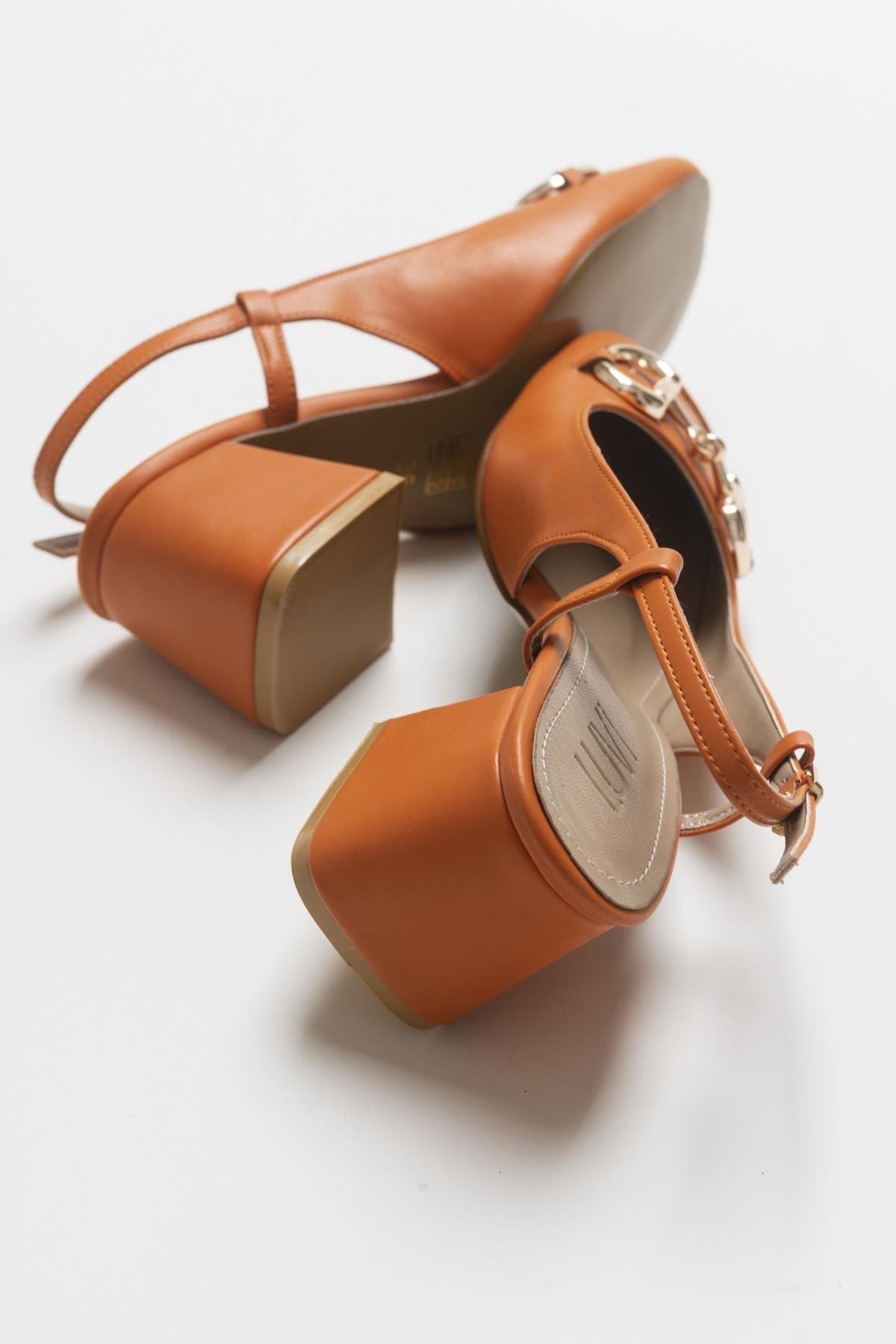 Karol Block Heel Pump, Alternate, color, Orange