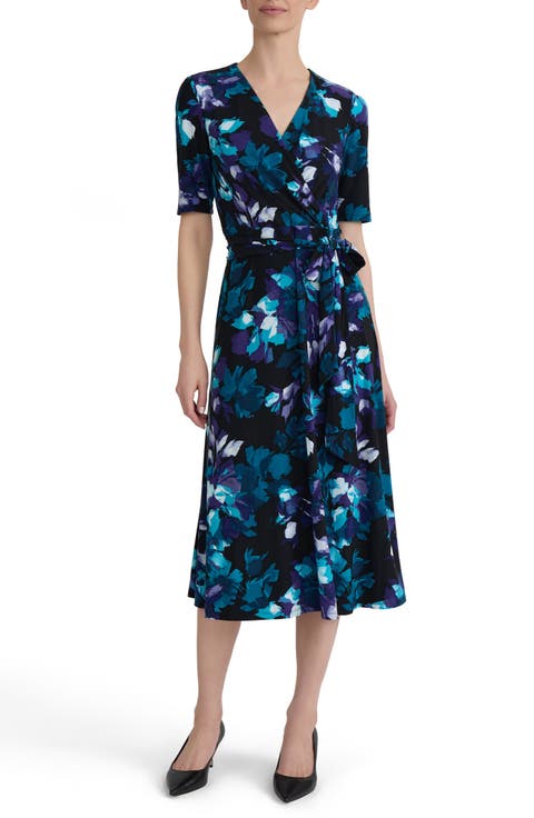 Pleated Fit and Flare Dress