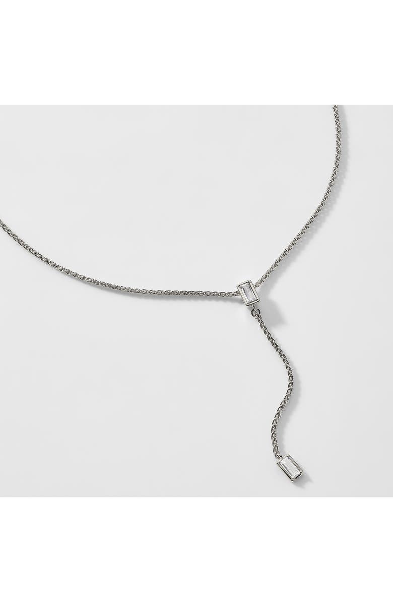 Nadri Entwine Cubic Zirconia Y-Necklace, Alternate, color, 