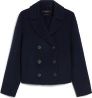 Weekend Max Mara Taglio Double Breasted Wool Blend Blazer