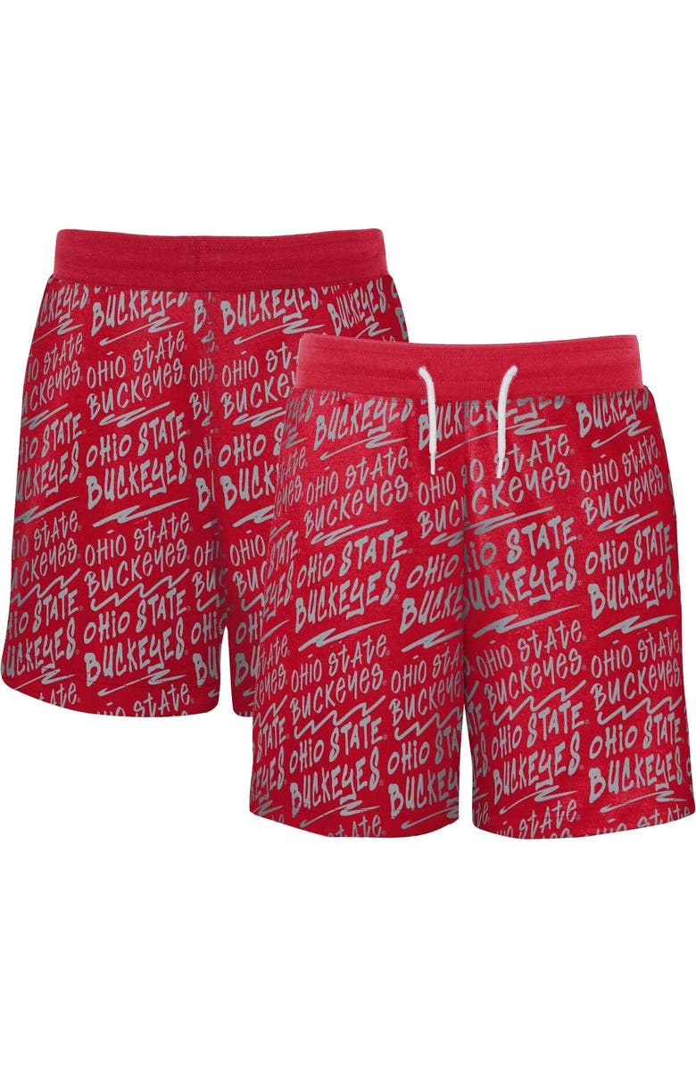 Outerstuff Youth Scarlet Ohio State Buckeyes Super Shorts, Main, color, 