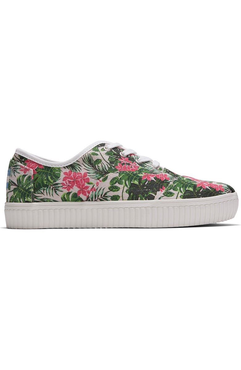 TOMS Cordones Indio Floral Sneaker, Alternate, color,