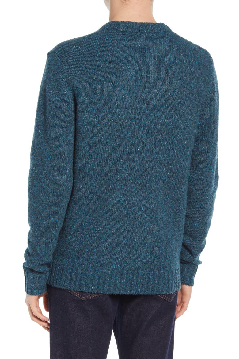 Donegal Crewneck Sweater, Alternate, color, SEABIRD