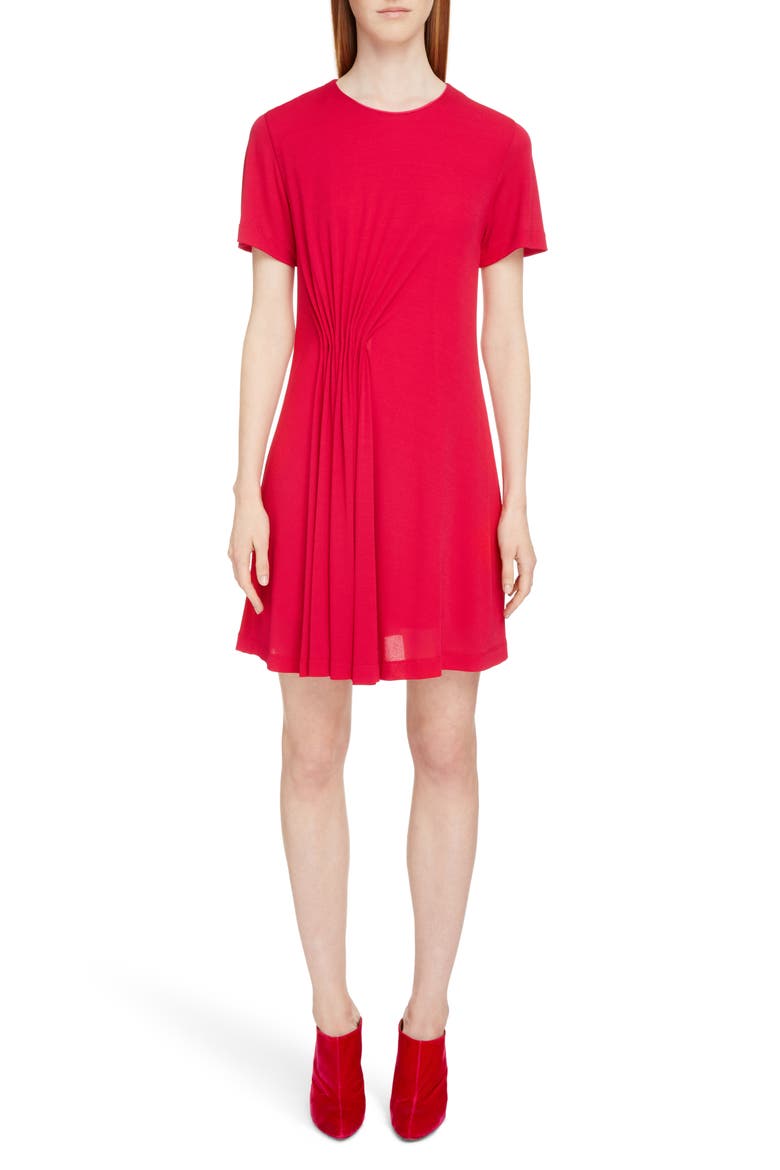 Gathered Jersey Dress, Main, color, FUSCHIA