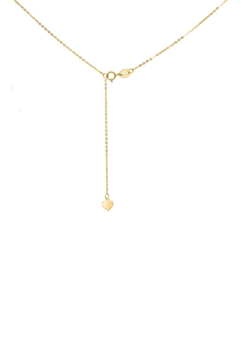 14K Gold 4mm Freshwater Pearl Station Necklace, Alternate, color, WHITE
