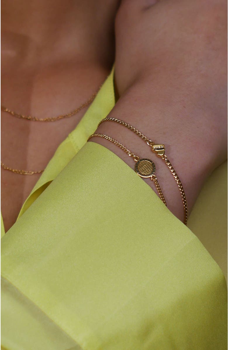 Gwen Beloti Heart Stripe Charm Bracelet, Alternate, color,