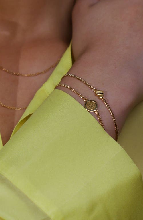 Gwen Beloti Love Note Charm Bracelet In Gold