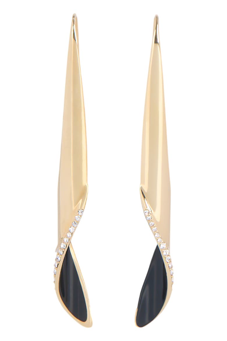 Organic Twist Earrings in Lacquered Brass, Main, color, multicolor