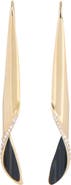 Balmain Organic Twist Earrings in Lacquered Brass