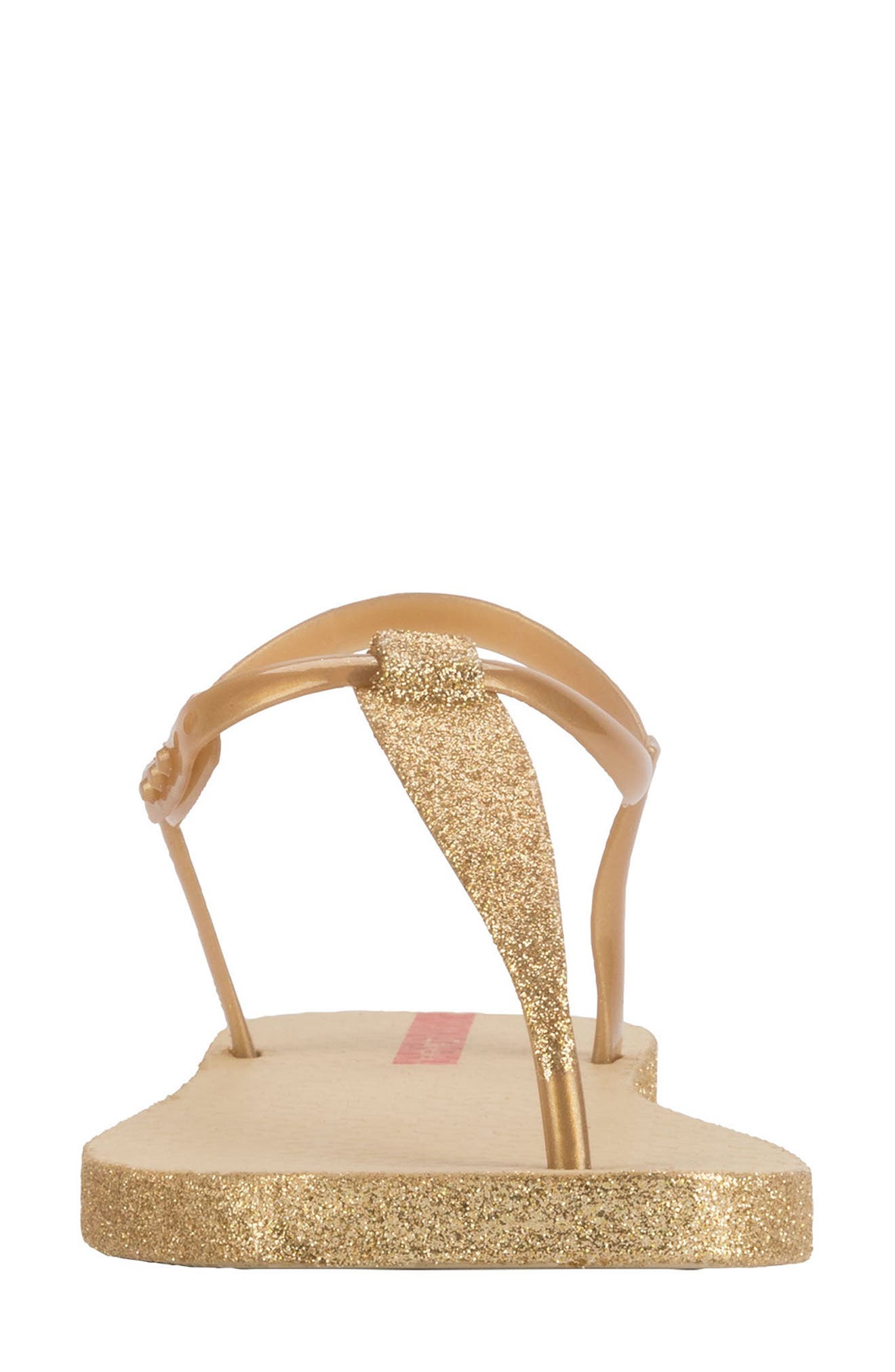Glitter Sandal, Alternate, color, BEIGE/ GOLD