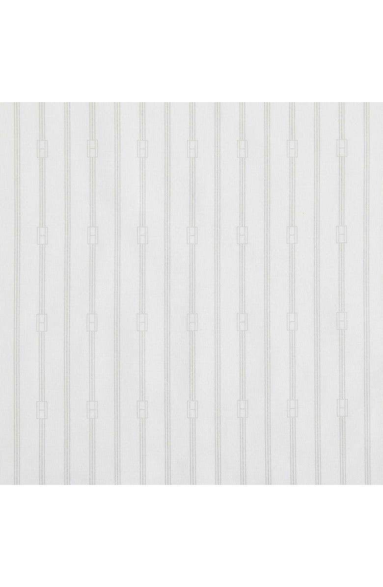 Tommy Hilfiger Monogram Stripe Cotton Percale Sheet Set, Alternate, color, Rocky Grey