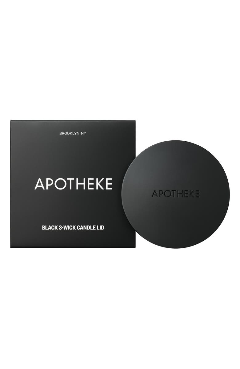 APOTHEKE Black Three-Wick Scented Candle Lid, Alternate, color,