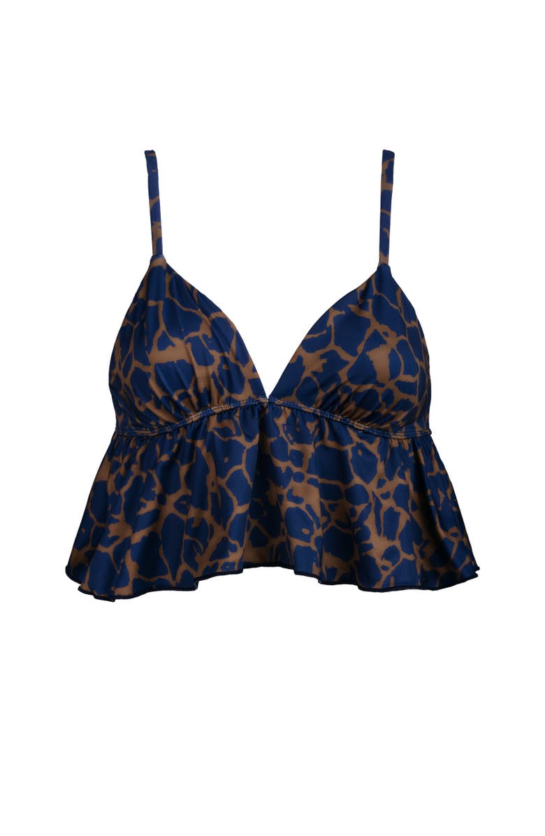 Kitty and Vibe Flowy Tankini Bikini Top, Alternate, color, Khai