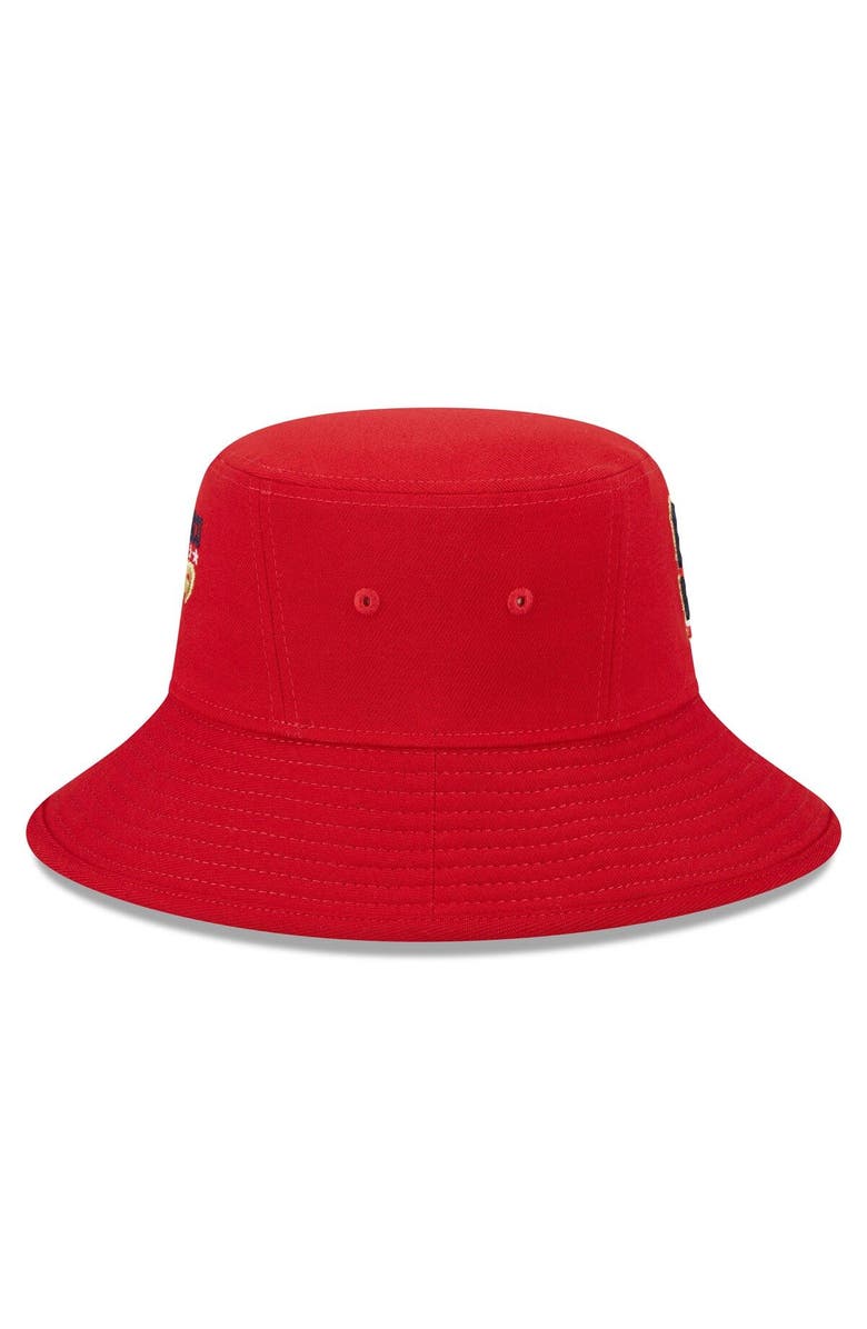 New Era Men's New Era Red San Francisco Giants 2023 Fourth of July Bucket Hat, Alternate, color, Red