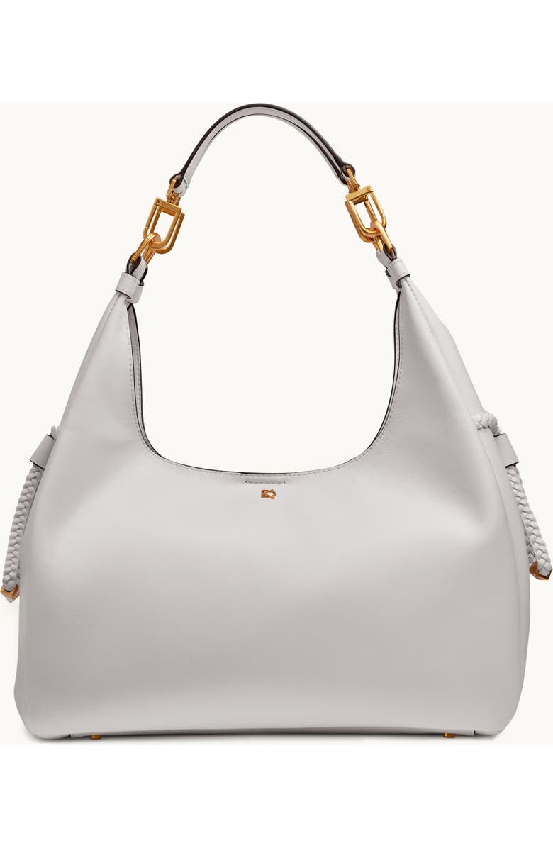 Donna Karan New York Bellerose Hobo, Main, color, Brillant White