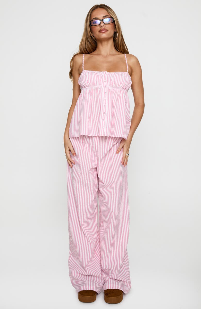 Princess Polly Cassini Tank & Pants Set, Alternate, color, Pink Stripe