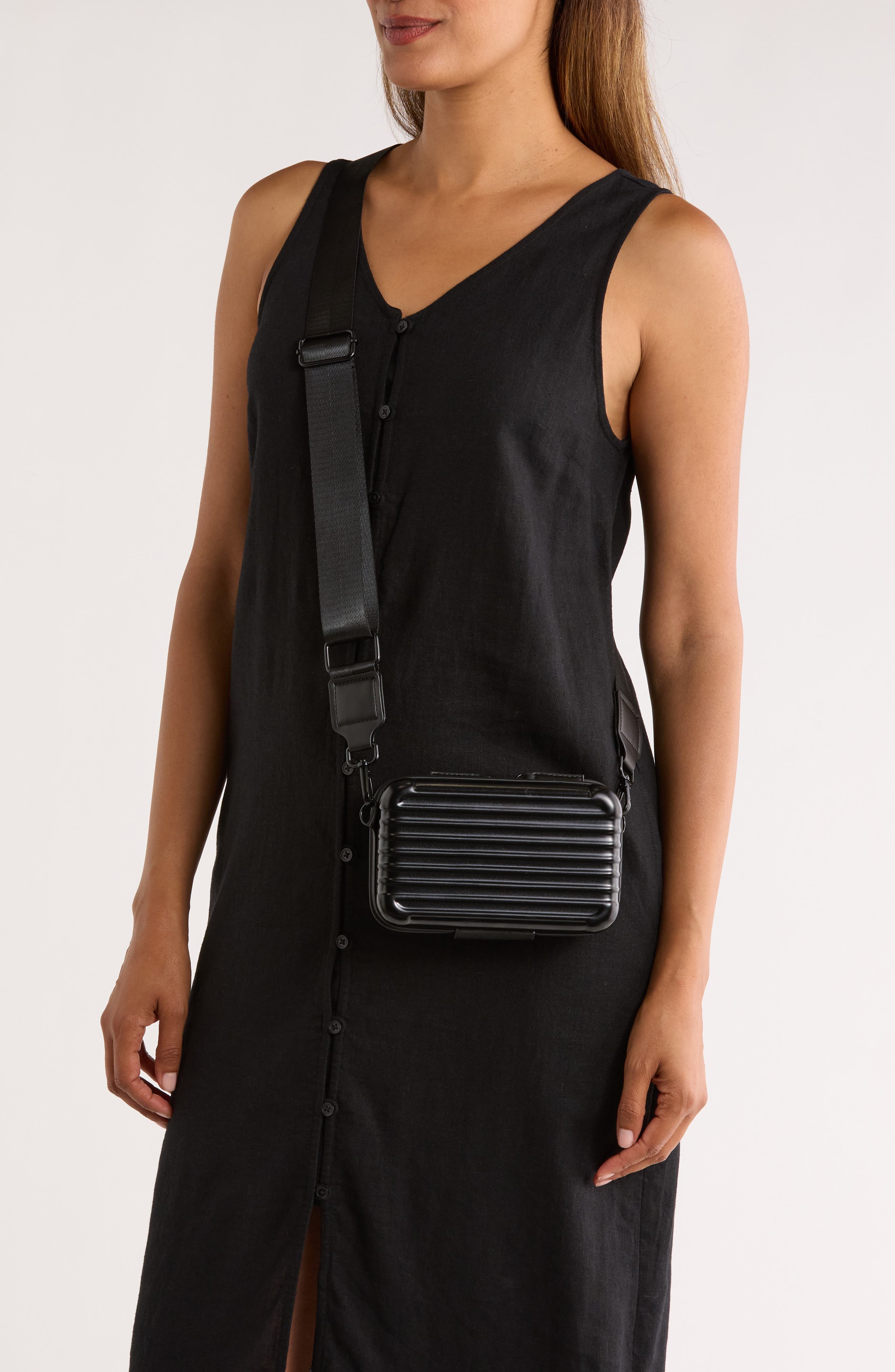 MYTAGALONGS Breifcase Hardside Luggage Case, Alternate, color, Black