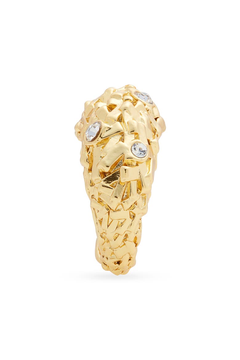 Crystal Nest Ring, Alternate, color, GOLD